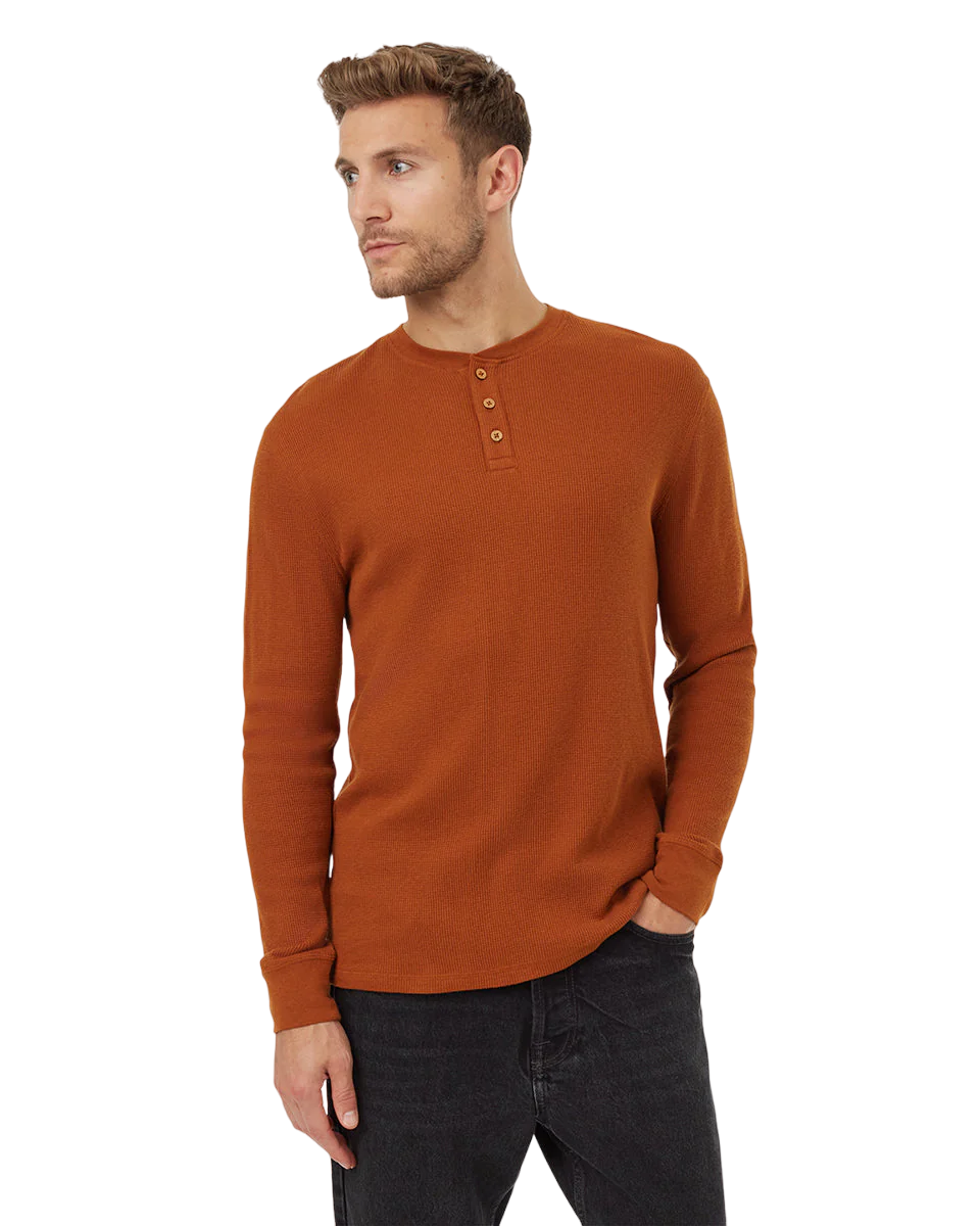 TreeWaffle Henley Longsleeve (Toffee)