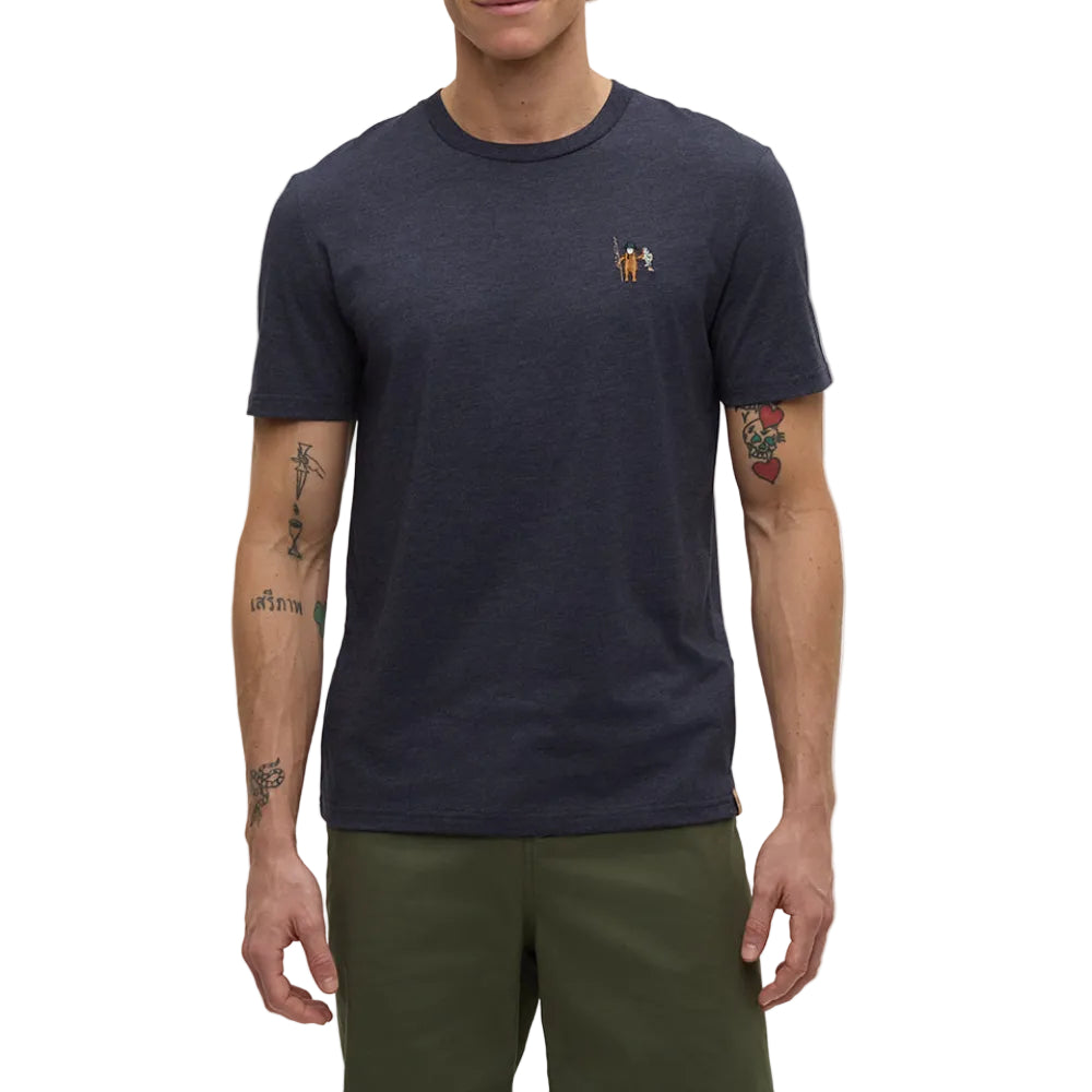 Men's Sasquatch T-Shirt (Midnight Blue Heather/Fishing)