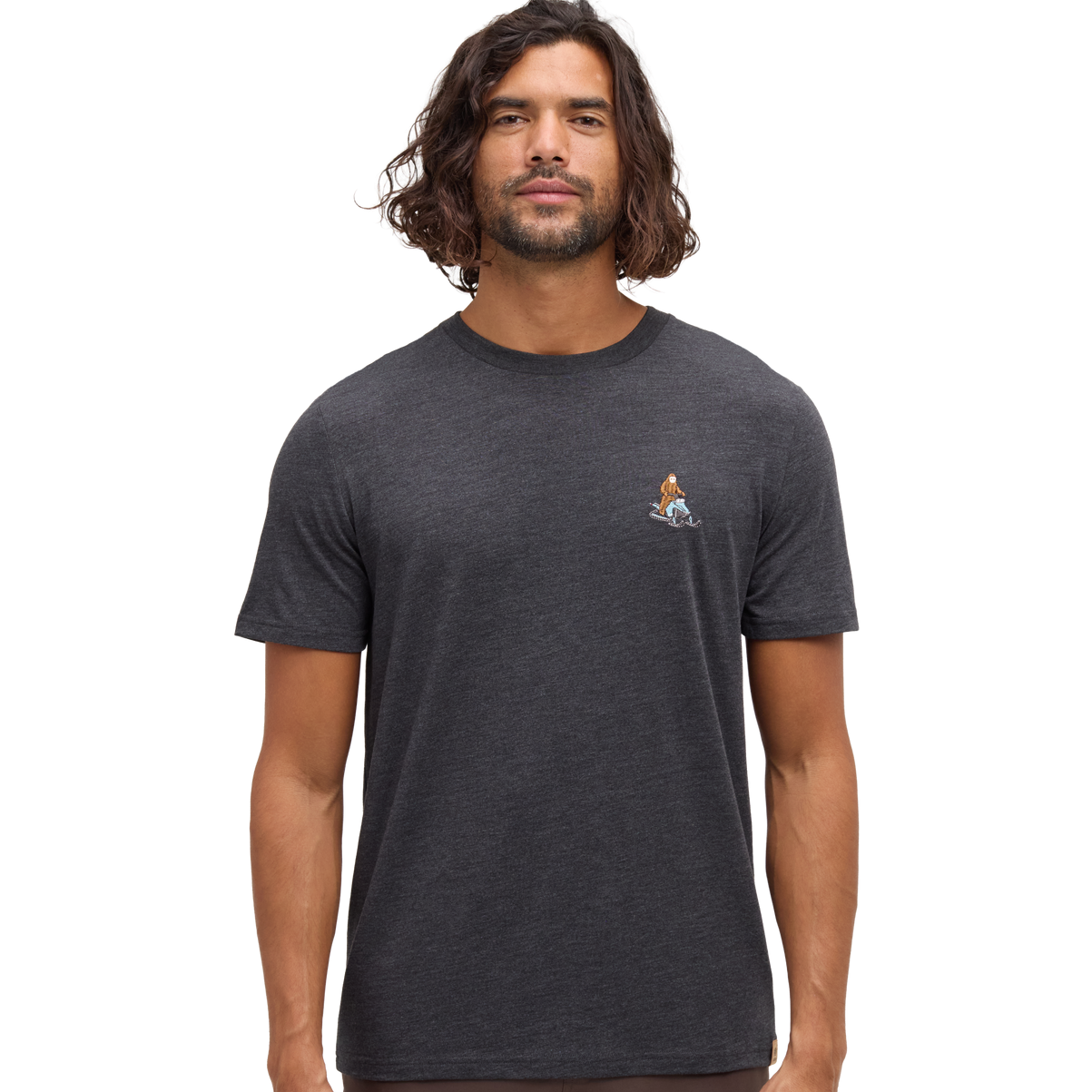 Men's Sasquatch T-Shirt (Meteorite Black Heather/Snowmobile)