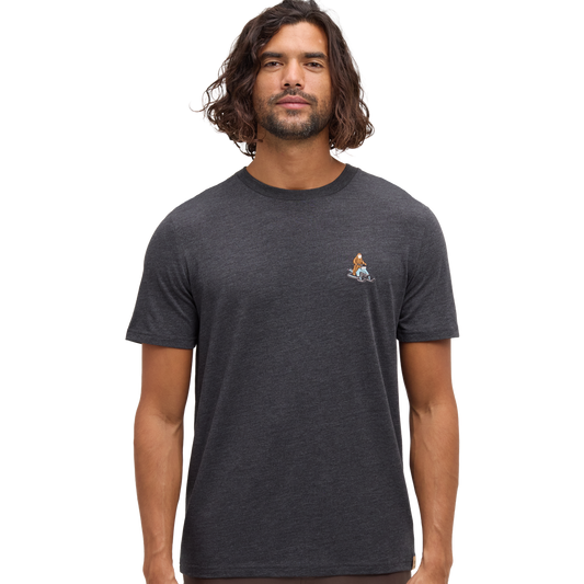 Men's Sasquatch T-Shirt (Meteorite Black Heather/Snowmobile)