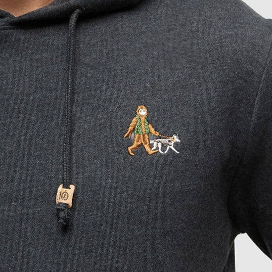 Men's Sasquatch Hoodie (Meteorite Black Heather/Dog Walk/Forest Pine)