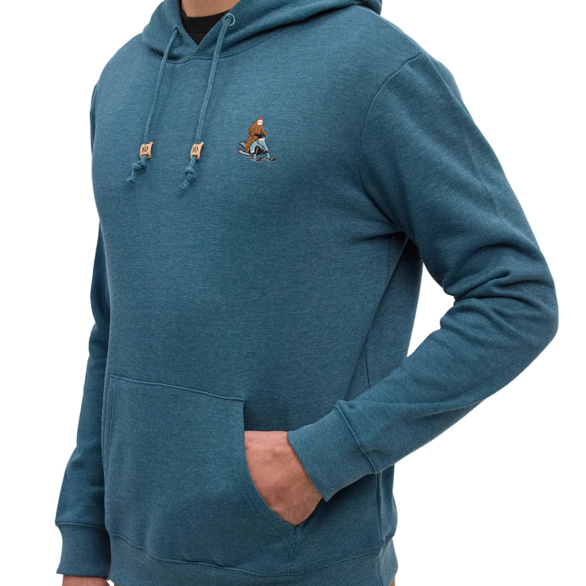 Men's Sasquatch Hoodie (Pacific Teal Heather/Snowmobile)