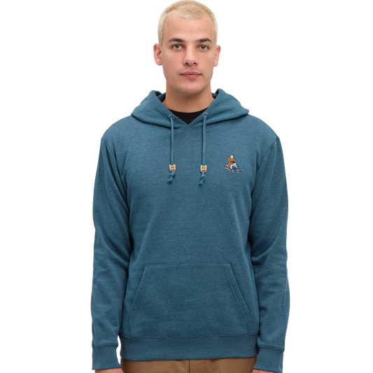 Men's Sasquatch Hoodie (Pacific Teal Heather/Snowmobile)