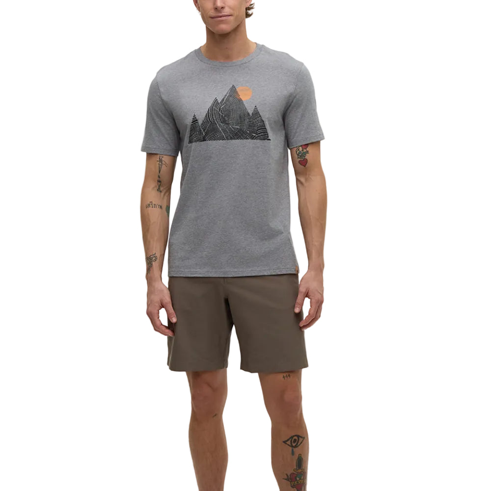 Men's Peak T-Shirt (Grey Heather/Meteorite Black)