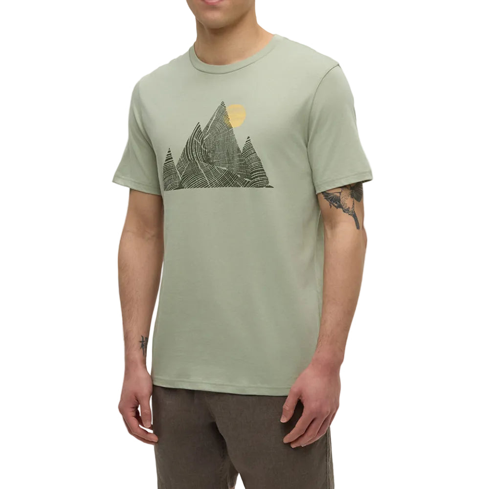 Men's Peak T-Shirt (Light Moss/Deep Olive)