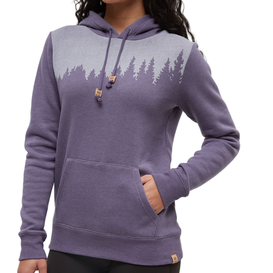 Women's Juniper Hoodie (Smokey Violet Heather/White)