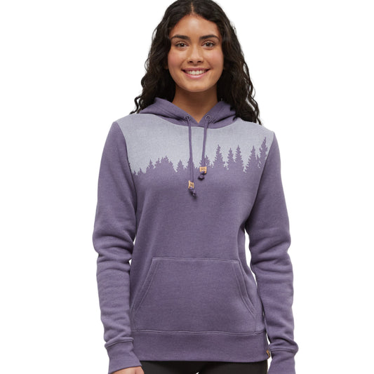 Women's Juniper Hoodie (Smokey Violet Heather/White)