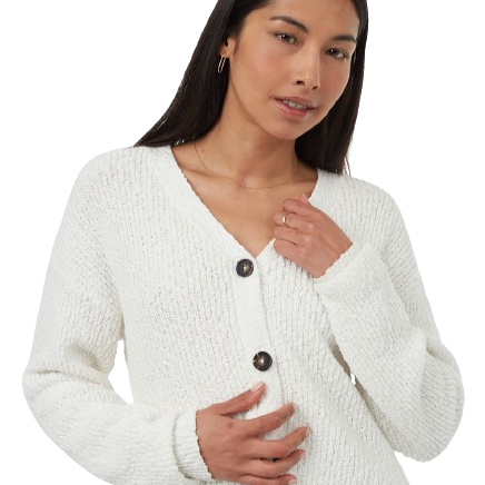 Women's Highline Boucle Cardigan (Vintage White)