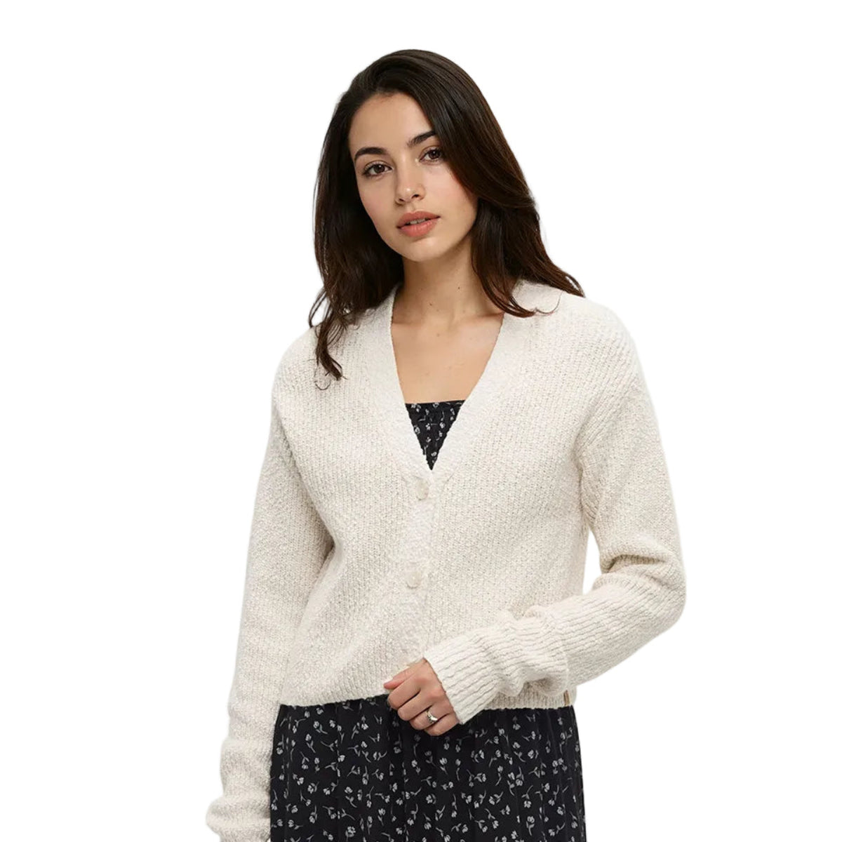 Women's Poplar Cardigan (Cotton White)