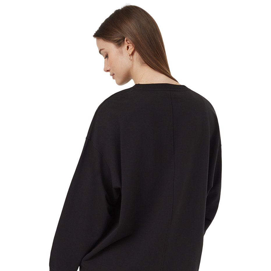 Women's SoftTerry Light Seamed Fleece (Meteorite Black)