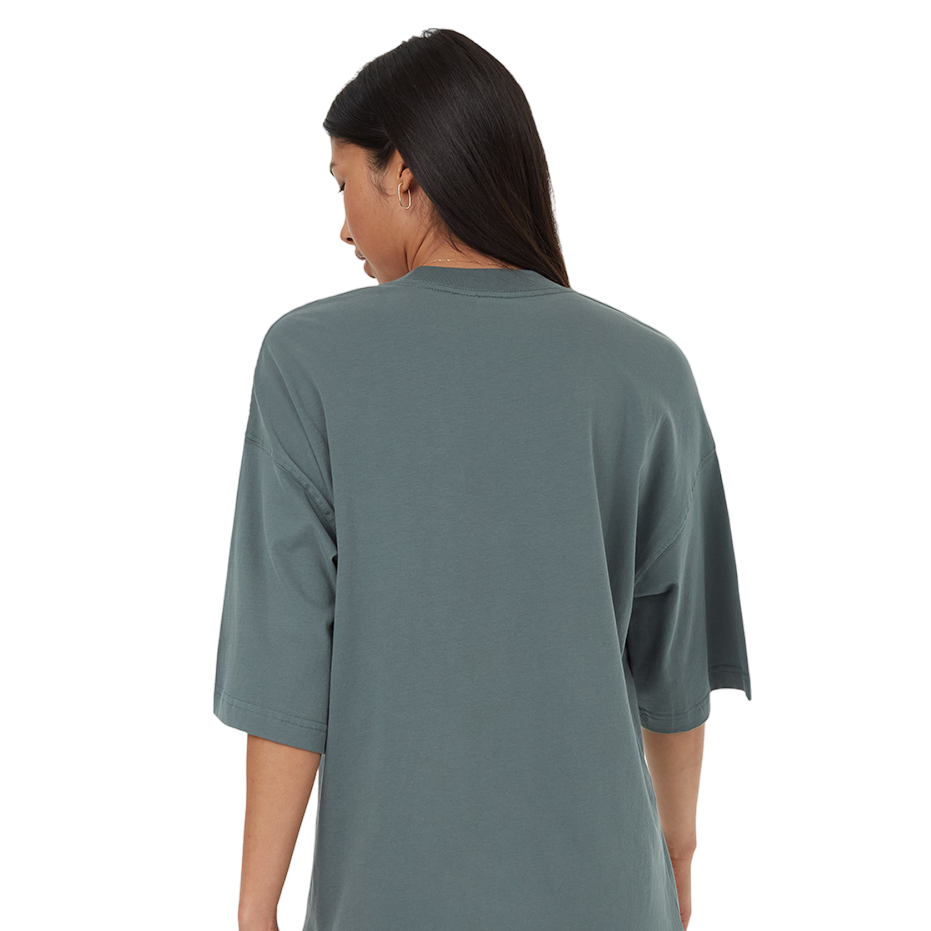 Women's Regenerative Cotton Oversized Shirt (Light Urban Green)