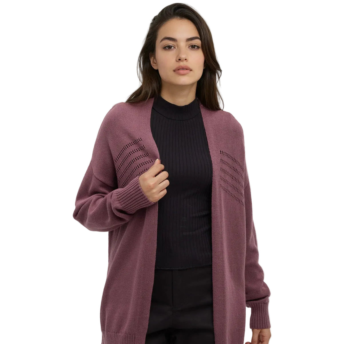 Women's Prairies Cardigan (Mauve Stone)