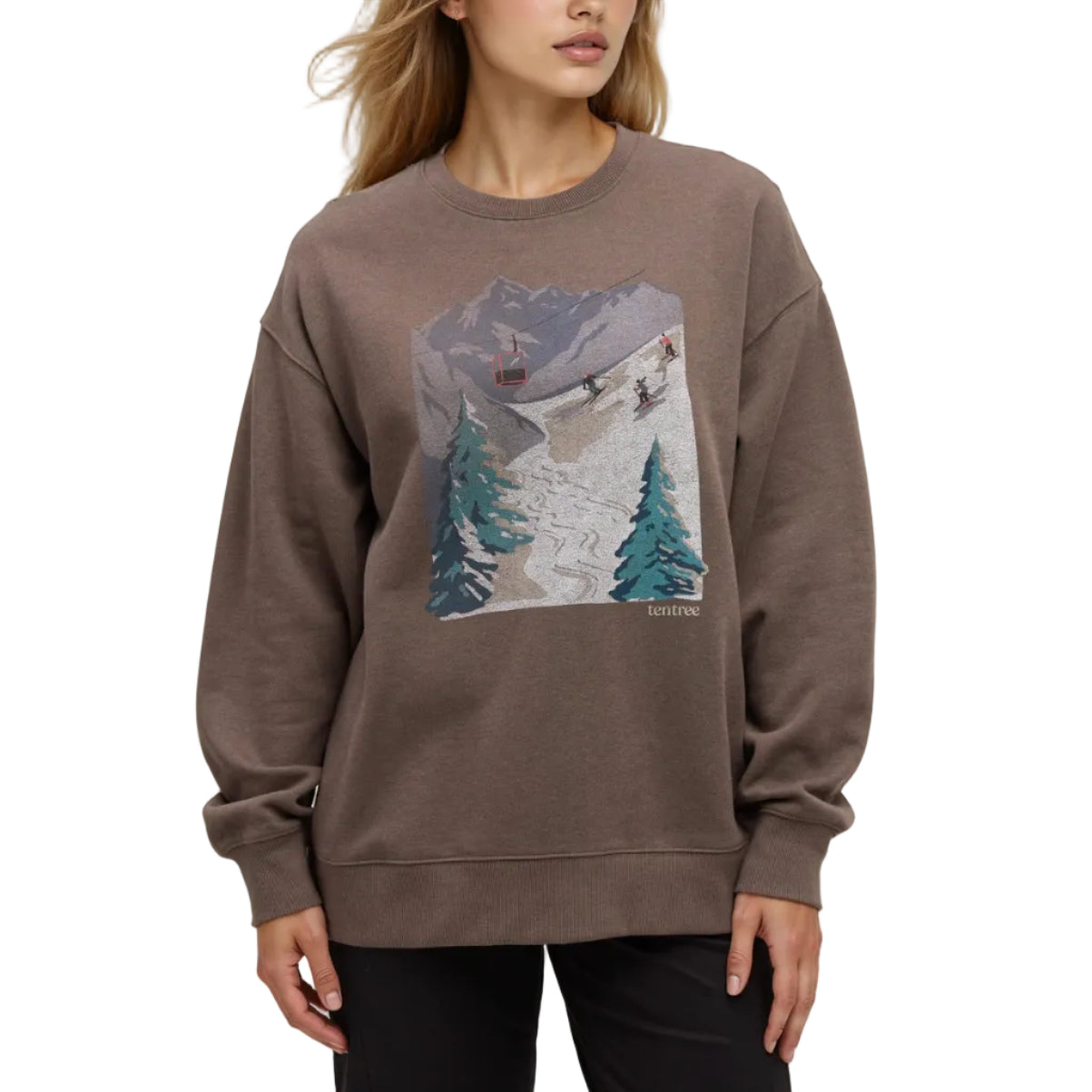 Alpine Oversized Crew (Ashwood/Pale Oak)