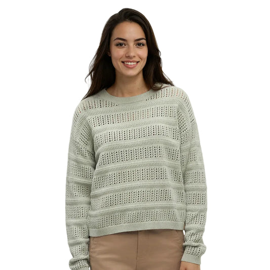 Women's Lunenberg Sweater (Light Moss Heather)