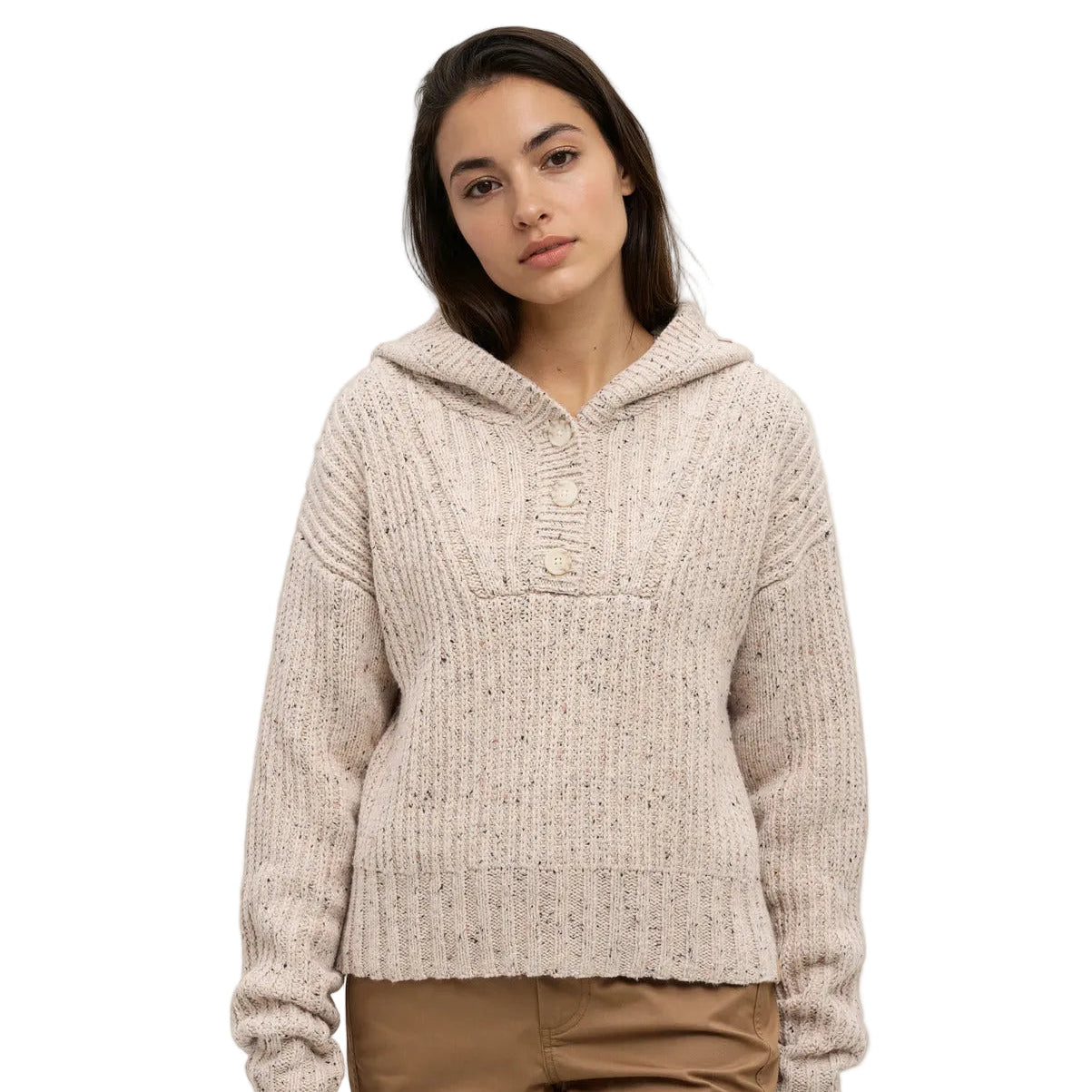 Women's Temple Fleck Sweater (Pale Oak Heather Fleck)