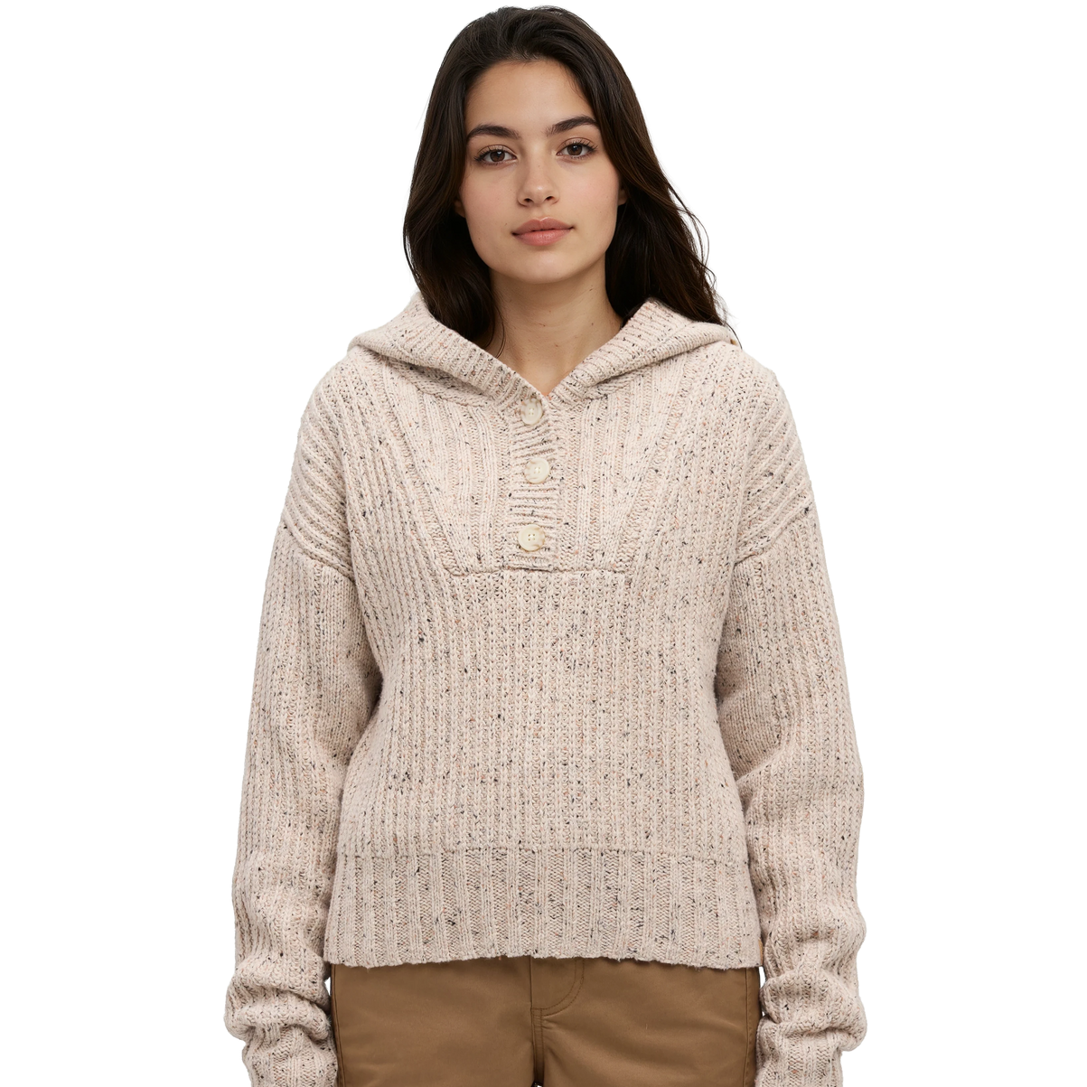 Women's Temple Fleck Sweater (Pale Oak Heather Fleck)