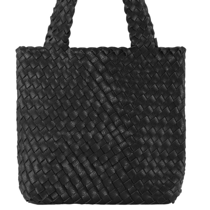 Reversible Tote Bag Black Gun Metal