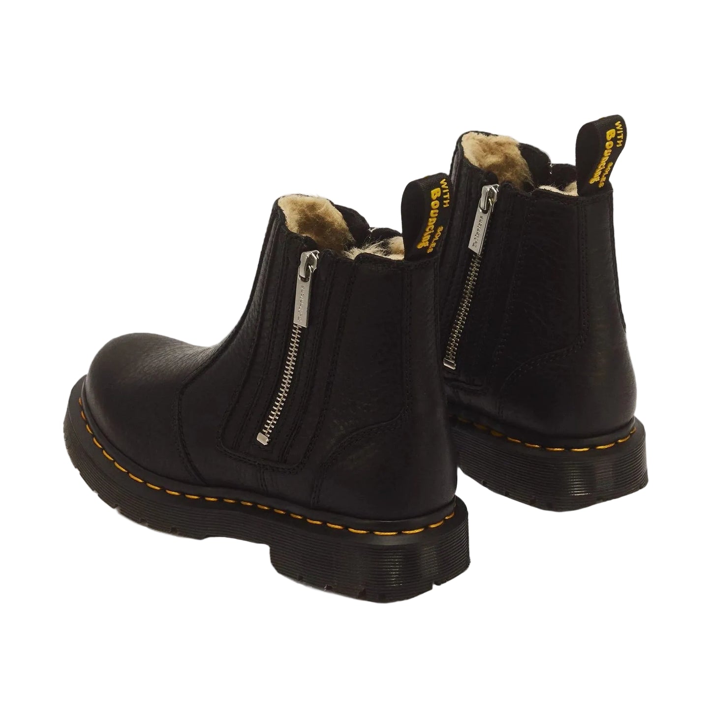 Alyson w/ Zips Chelsea Boot Black Grizzly