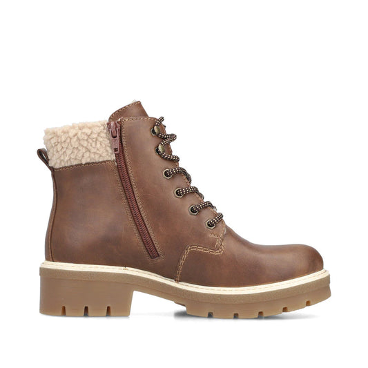 Y8118-22 Brown Lace/Zip RTex