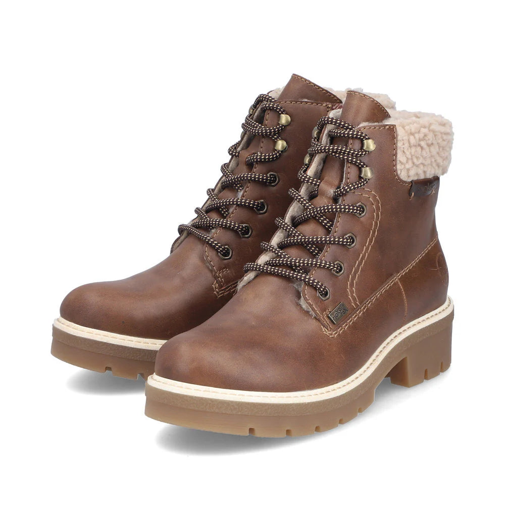 Y8118-22 Brown Lace/Zip RTex