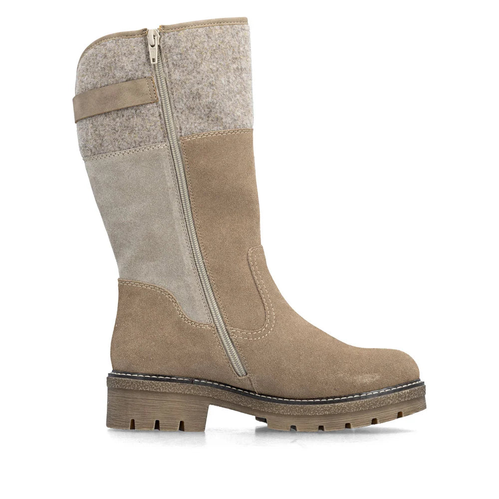 Y8153-64 Beige Multi Side Zip RTex
