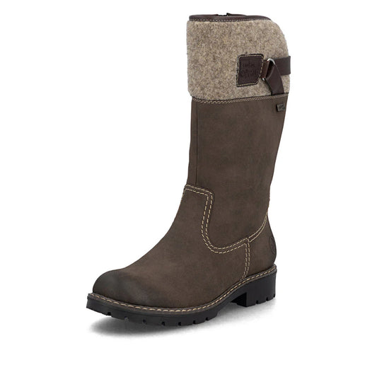 Y9190-25 Brown Cuff Side Zip RTex