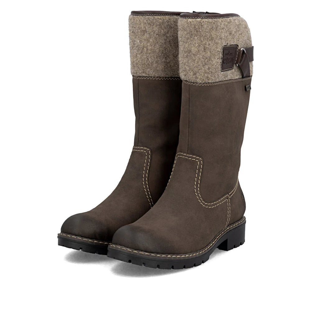 Y9190-25 Brown Cuff Side Zip RTex