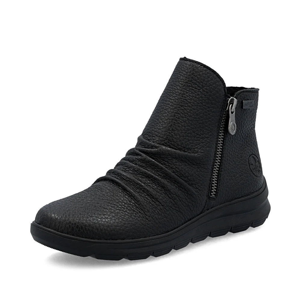 Z0056-00 Black Ankle Zip RTex