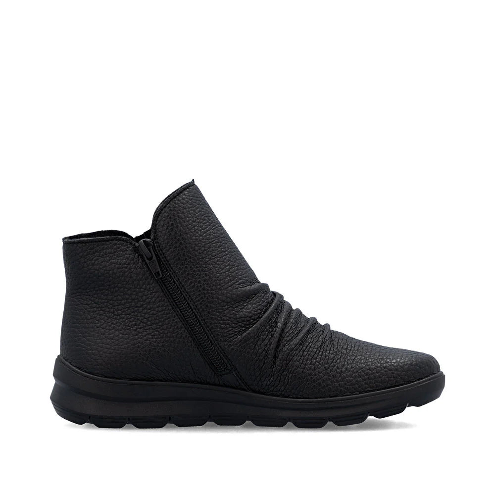 Z0056-00 Black Ankle Zip RTex