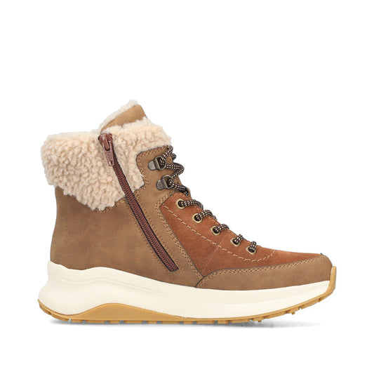 Z0920-24 Brown Cuff Lace/Zip RTex