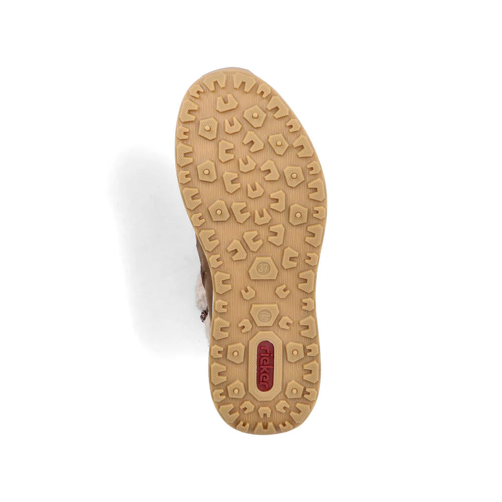 Z0920-24 Brown Cuff Lace/Zip RTex