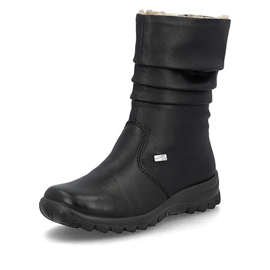 Z7171-02 Black Side Zip RTex