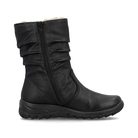 Z7171-02 Black Side Zip RTex