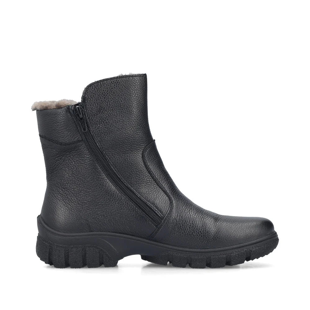 Z7263-00 Black Side Zip RTex
