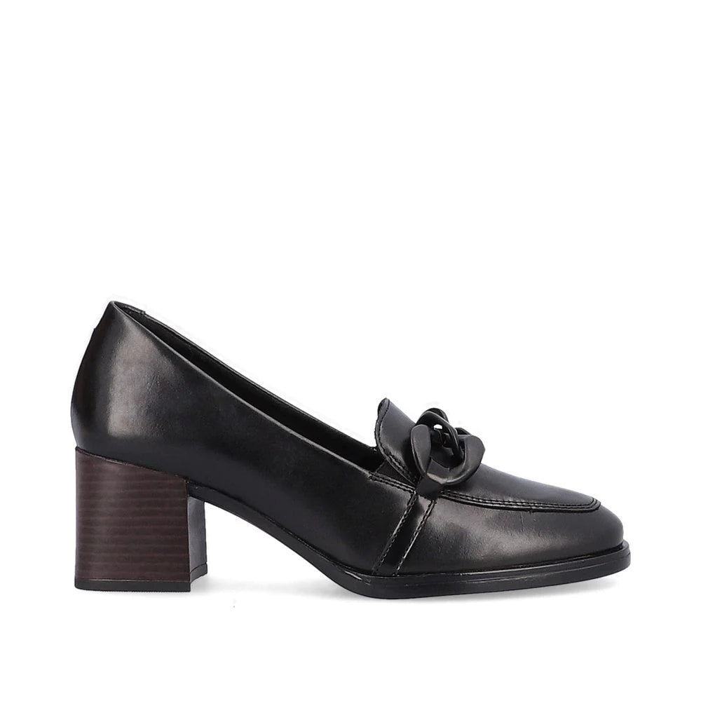 D0V00-01 Slip On Heel Black – Scott's Shoe Store