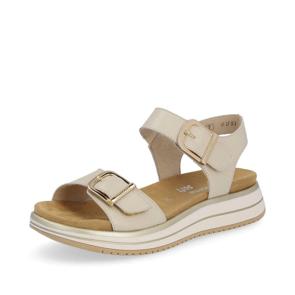 D1J51-80 Beige Velcro Buckle