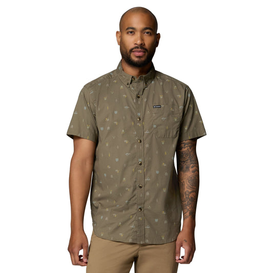 Men's Rapid Rivers Printed SS (Stone Green)