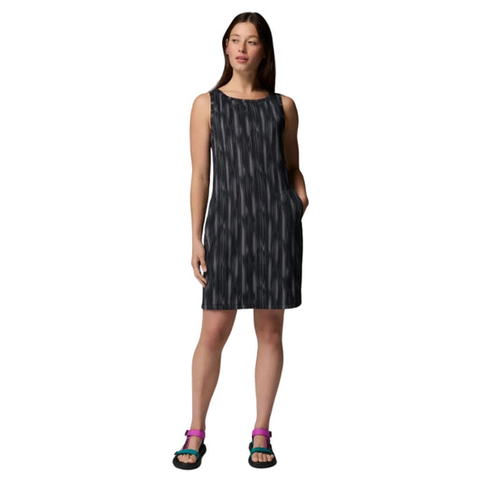 Women's Chill River Printed Dress (Black/Shimmer)