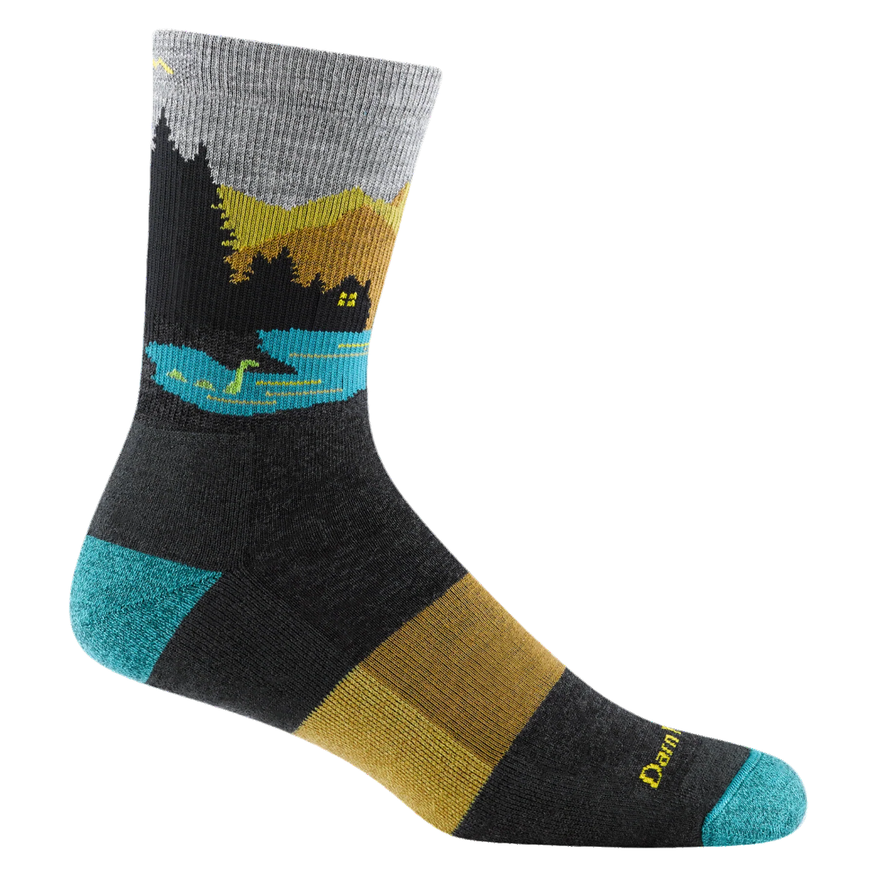 Men's Close Encounters Micro Crew Midweight Cushion Charcoal (5014)