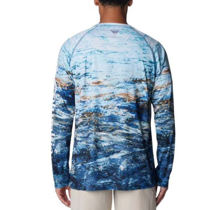 Men's Super Terminal Tackle LS Shirt Carbon/Deepsea Fade