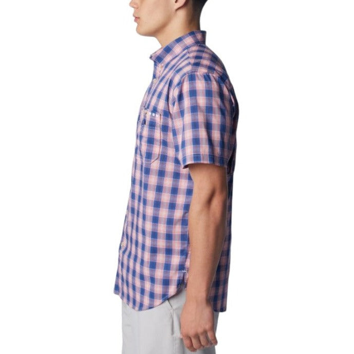Super Bonefish SS Shirt Sunset Red/Ombre Check