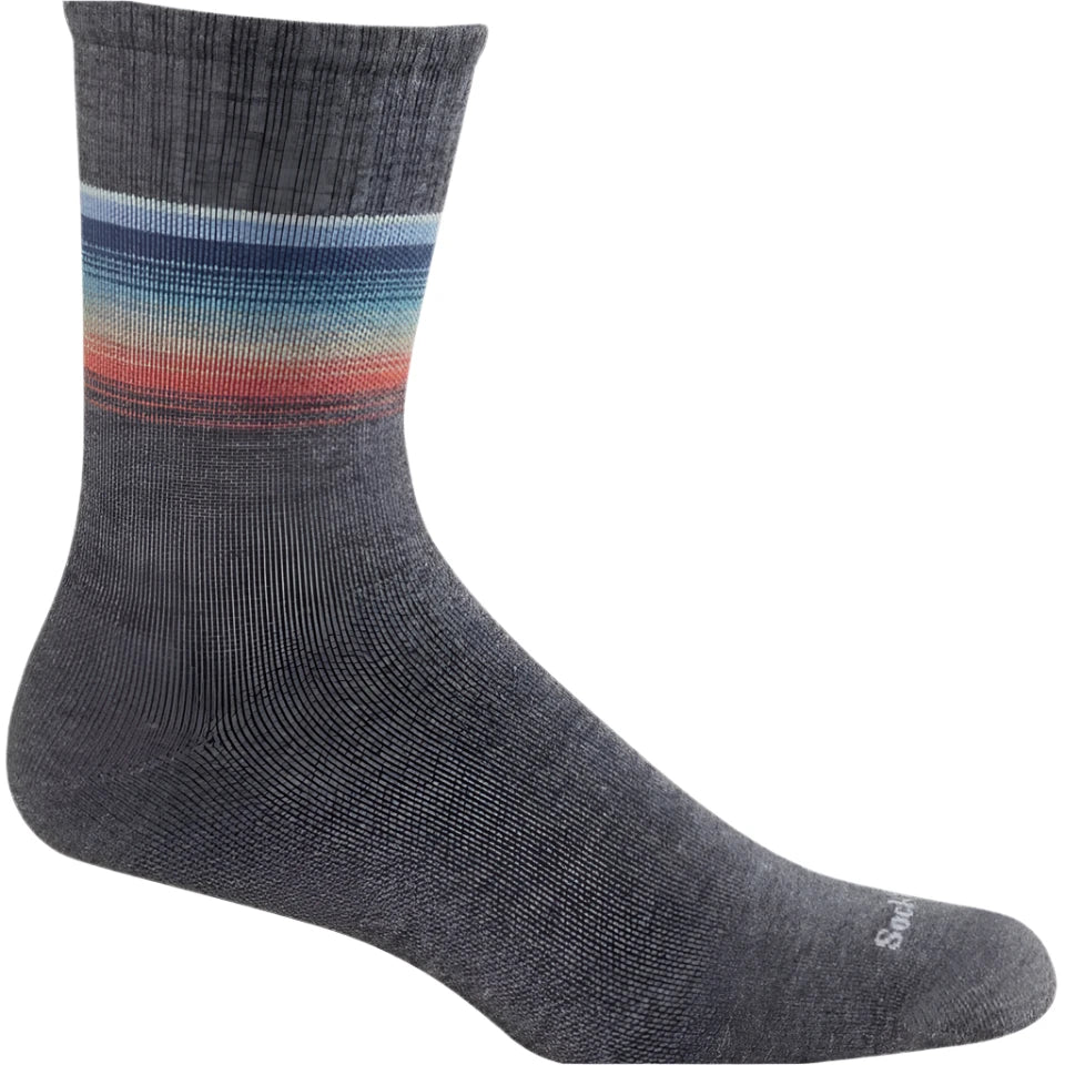 Men's Plantar Cush Crew II Plantar Relief Socks - Charcoal