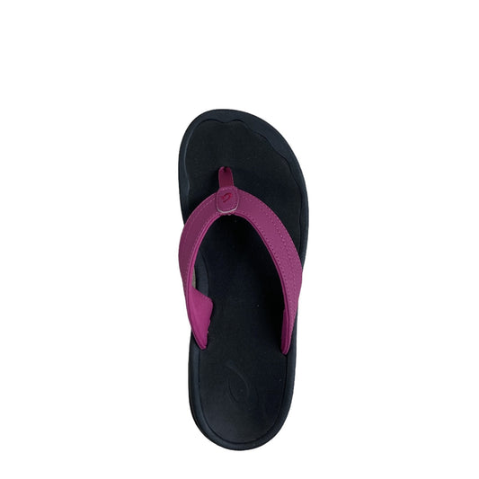 Women's Ohana Flip Flop Sandal-Orchid Flower/Black