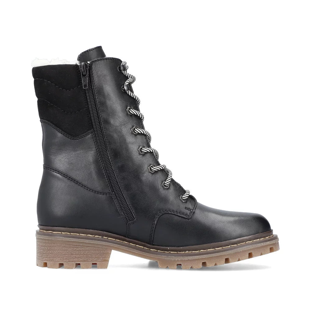 Y9232-00 Black Lace-Up/Side Zip RTex – Scott's Shoe Store