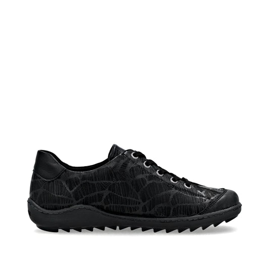 R1402-00 Black Lace Side Zip RTex