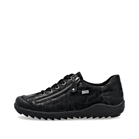 R1402-00 Black Lace Side Zip RTex