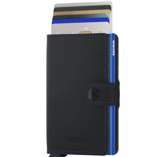 Miniwallet Matte Black and Blue
