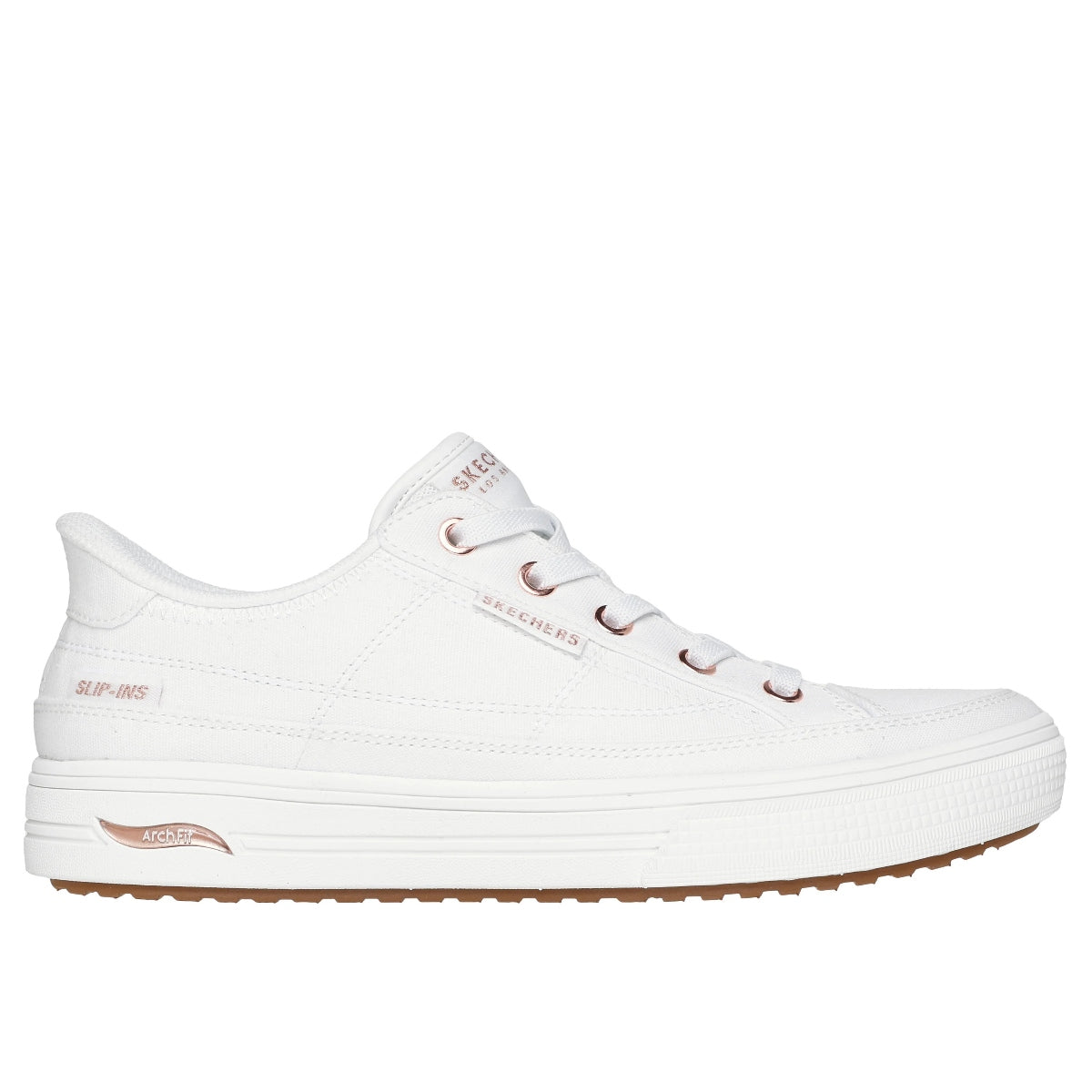 Women's Slip-ins: Arch Fit Arcade - See Ya There White