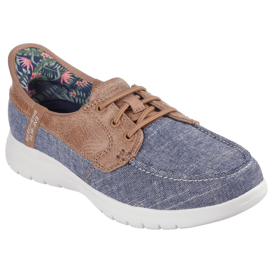 Women's Slip-ins: On-The-Go - Coastal Sky Navy/White