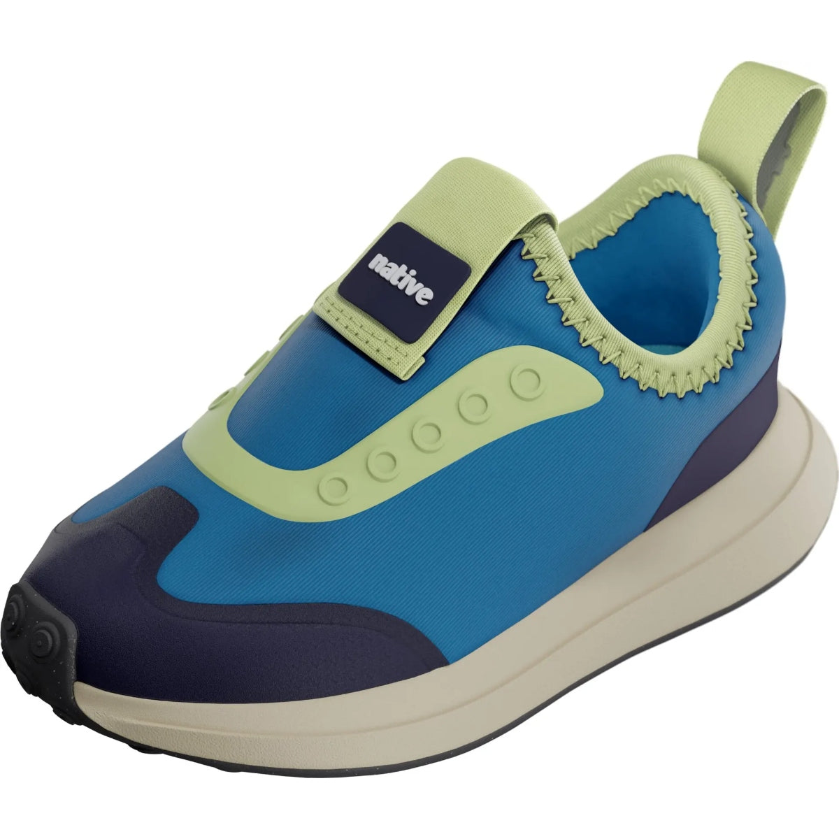 Kids' Robbie Dash Megamarine Blue/Tapioca Off White/Jiffy Black Big Kid (11c-6Y)